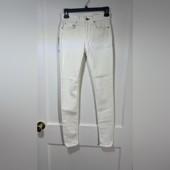 NWT Rag & Bone Woman’s Crisp White Skinny Jeans - Picture 1 of 5